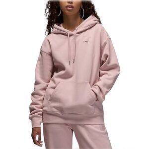NWT Nike Jordan Flight Fleece Women's Satin-Lined Pullover Hoodie XS Pink